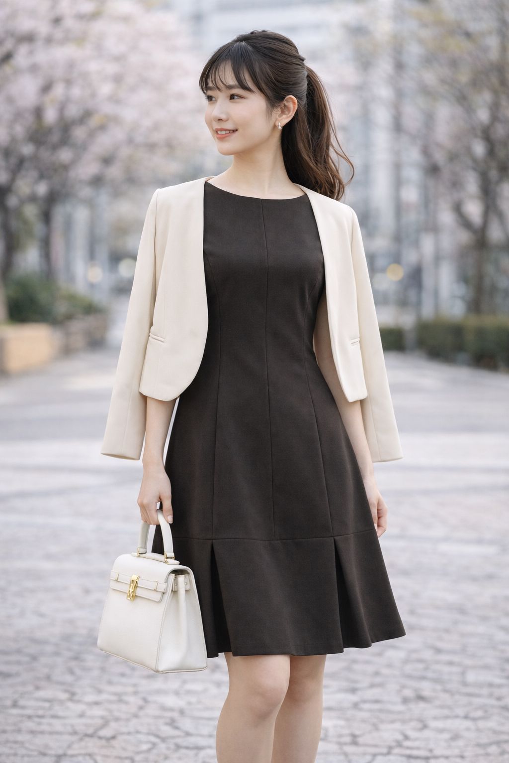 美品】FOXEY NEW YORK /フォクシーニューヨーク Flower Petal 38「7～9