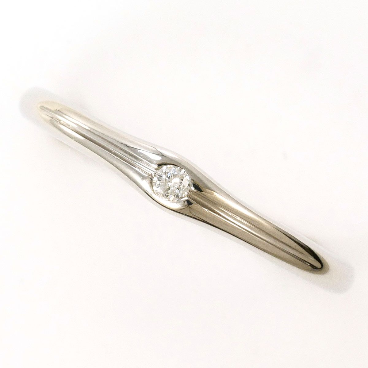 PT900/プラチナ リング・指輪 12.5号 ダイヤモンド 0.03ct 総重量約2.6 