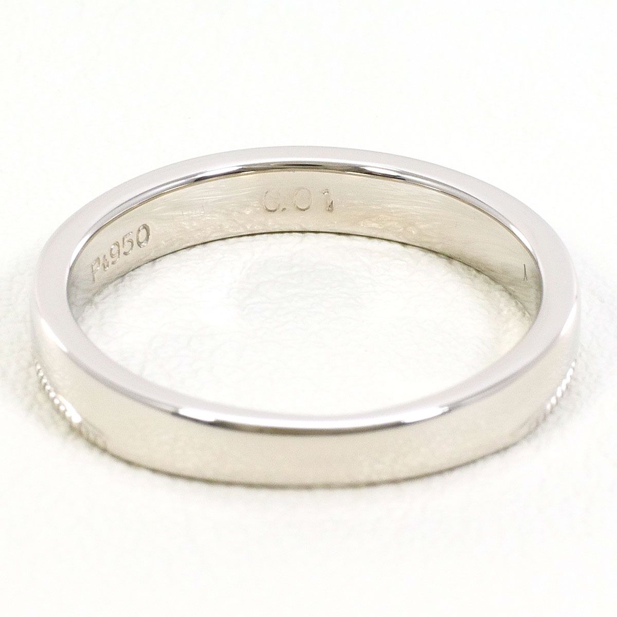 PT900/プラチナ リング・指輪 7.5号 ダイヤモンド 0.01ct 総重量約3.5g 