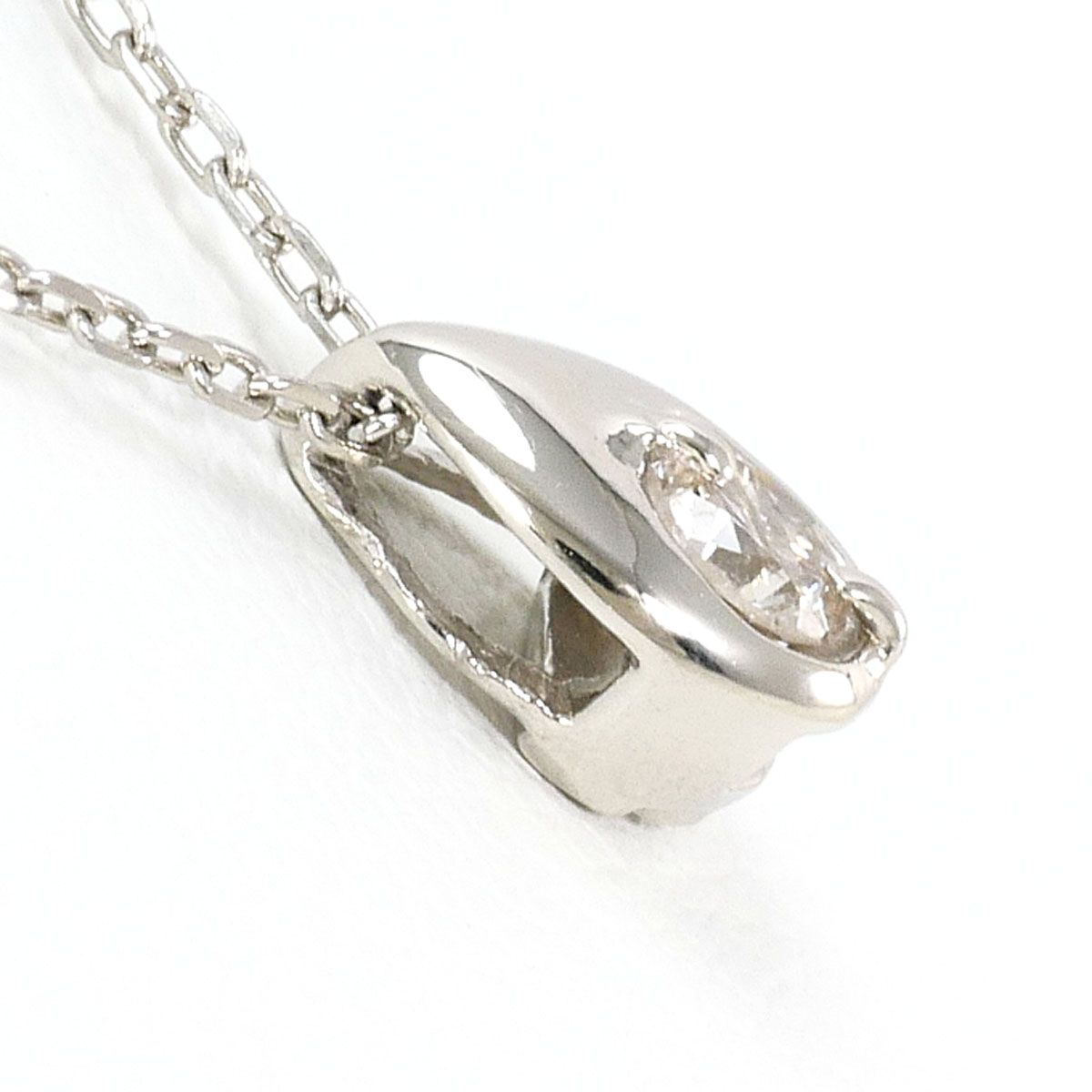 PT1000/プラチナ PT850/プラチナ ネックレス ダイヤモンド 0.10 ct 総 