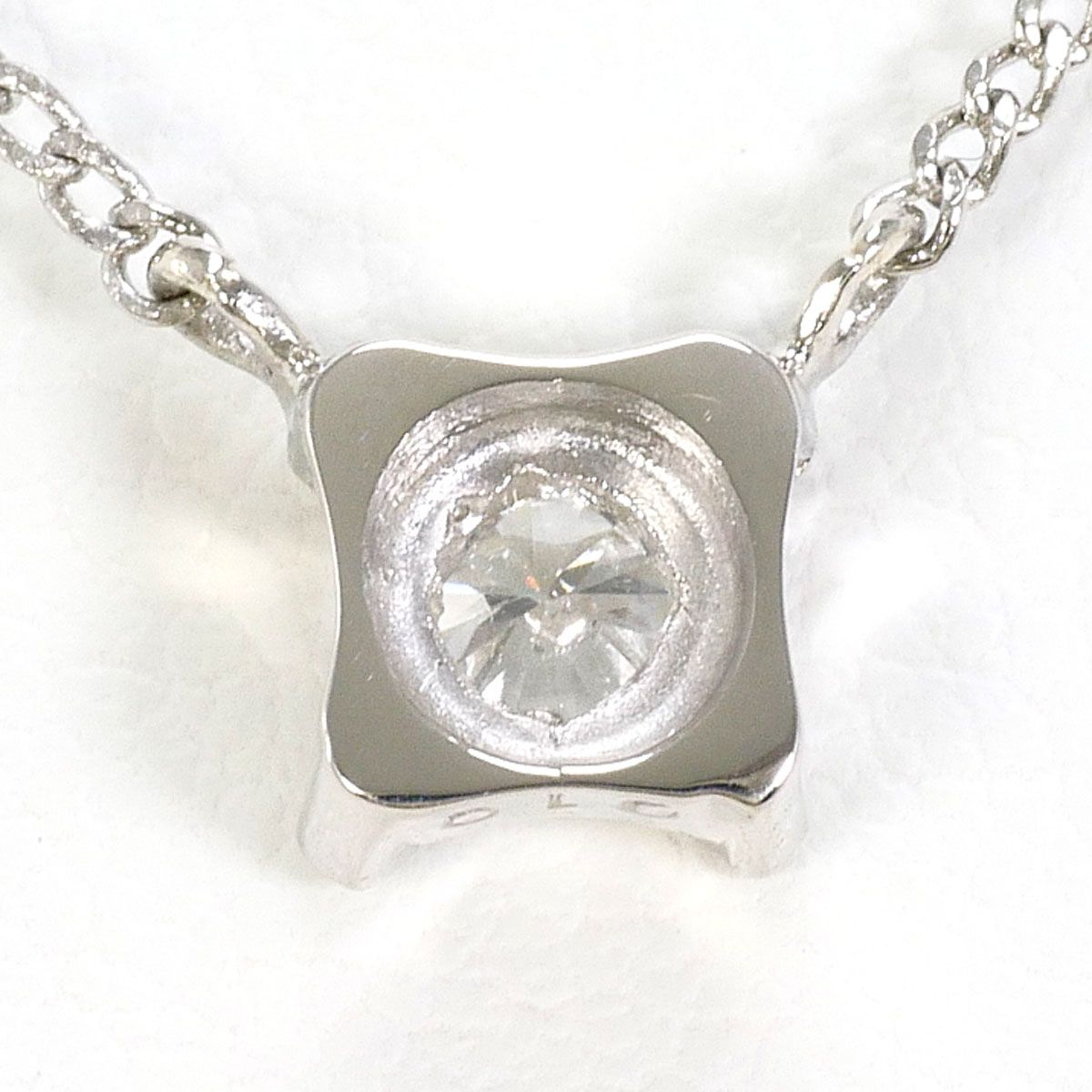PT900/プラチナ PT850/プラチナ ネックレス ダイヤモンド 0.10ct 総 