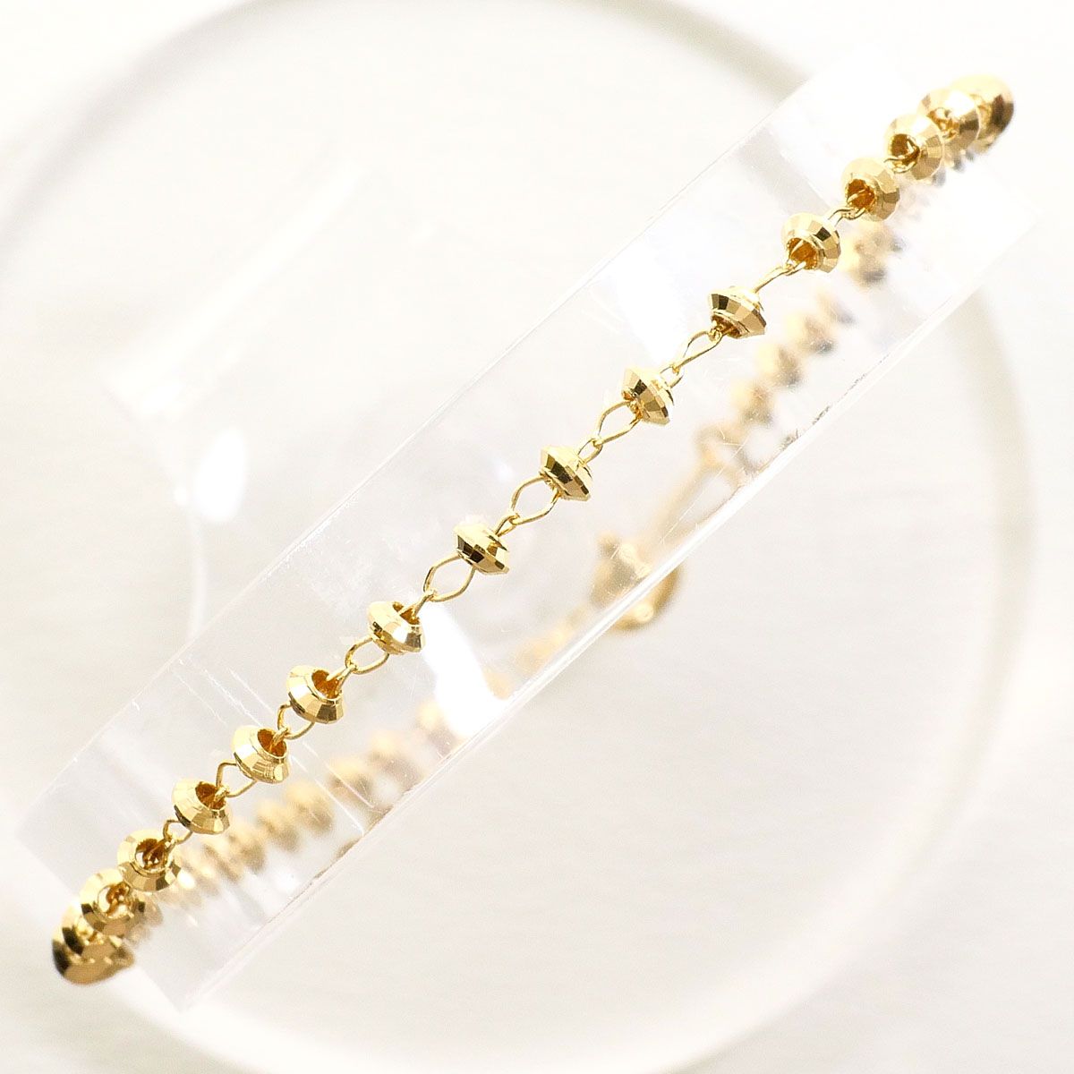 K18YG ブレスレット 総重量約1.5g 約18cm - メルカリ