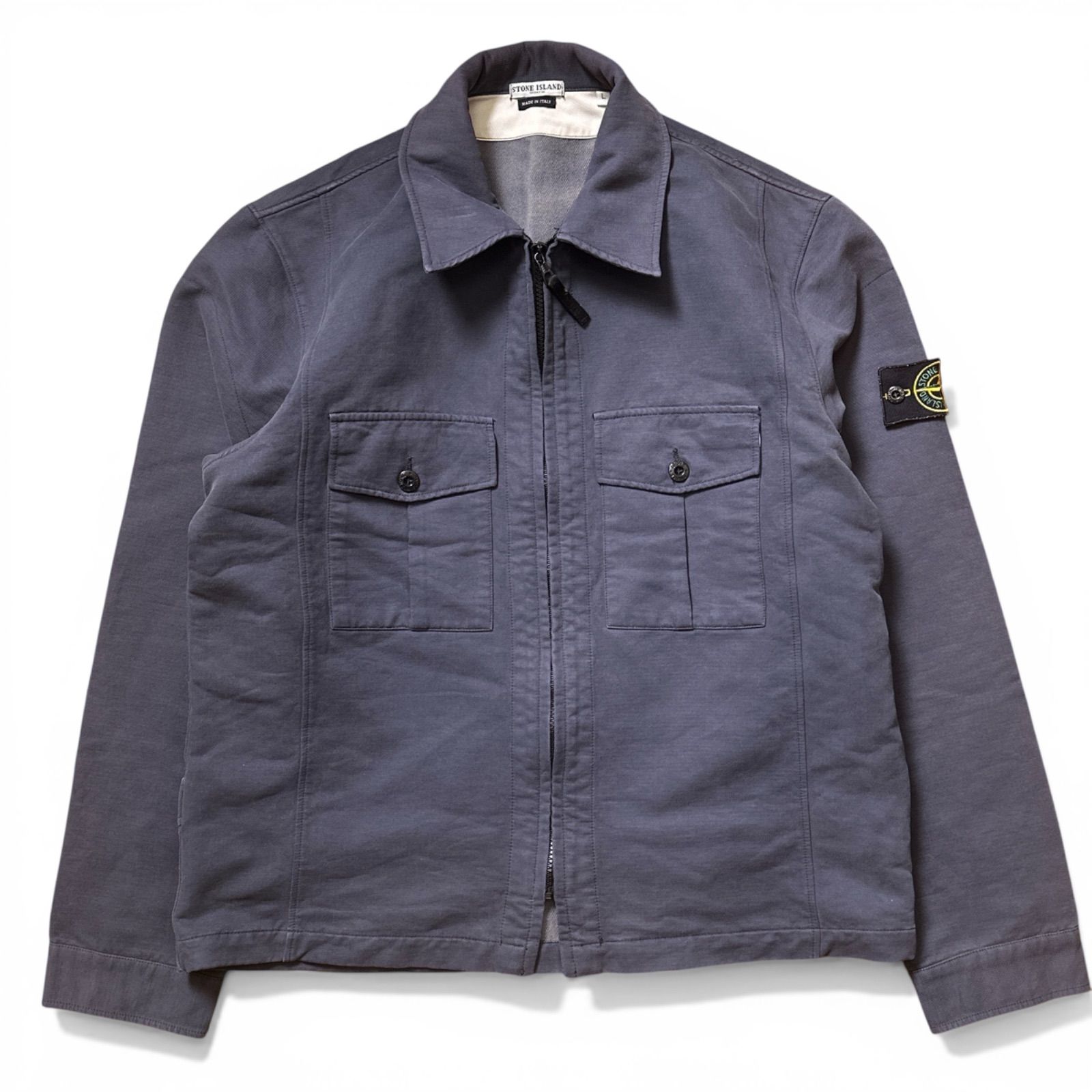 STONE ISLAND 04AW Brushed Cotton Canvas Overshirt コットン