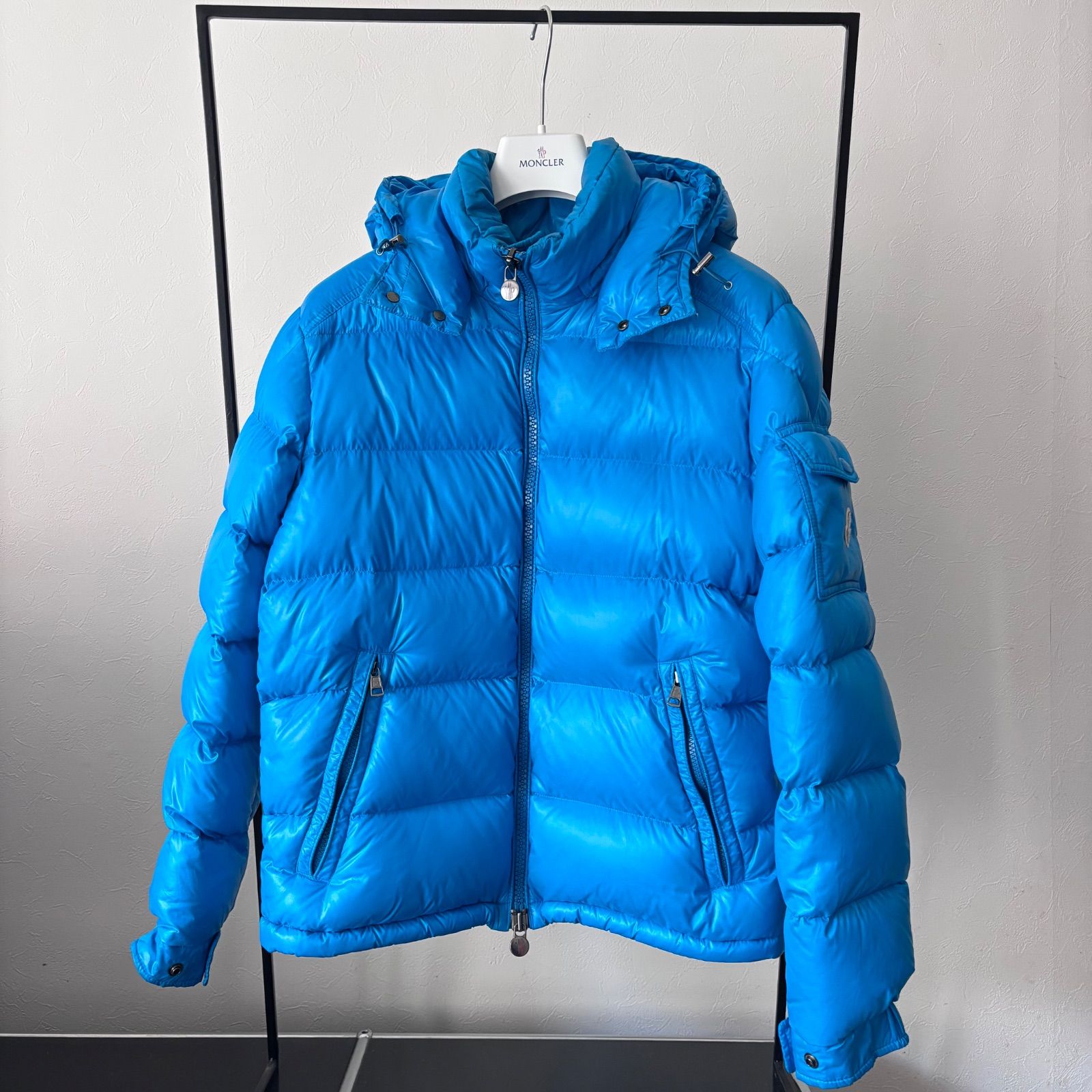 モンクレール☆MONCLER☆MAYA☆サイズ2☆ブルー☆美品☆国内正規