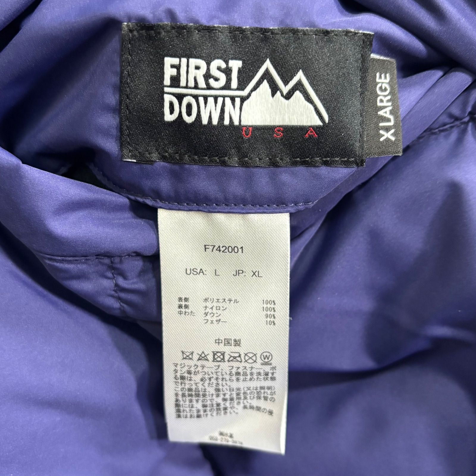 未使用品 FIRST DOWN USA FDUSA BUBBLE DOWN JKT MICROFT F742001 