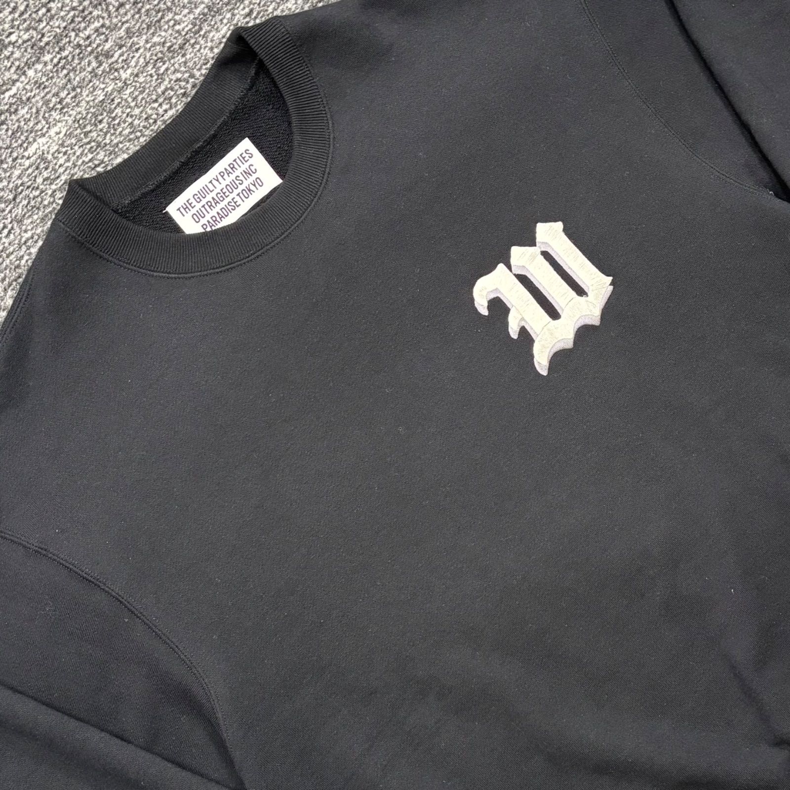 美品 WACKO MARIA MIDDLE WEIGHT CREW NECK SWEAT SHIRT M ワコマリア