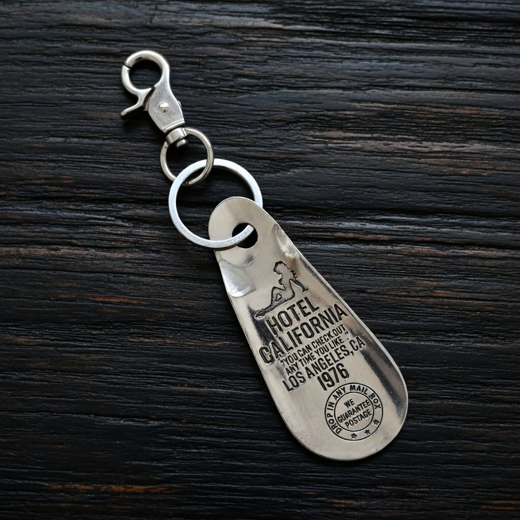 USA ビンテージ デザイン シューホーン 靴べら 靴ベラ キーホルダー