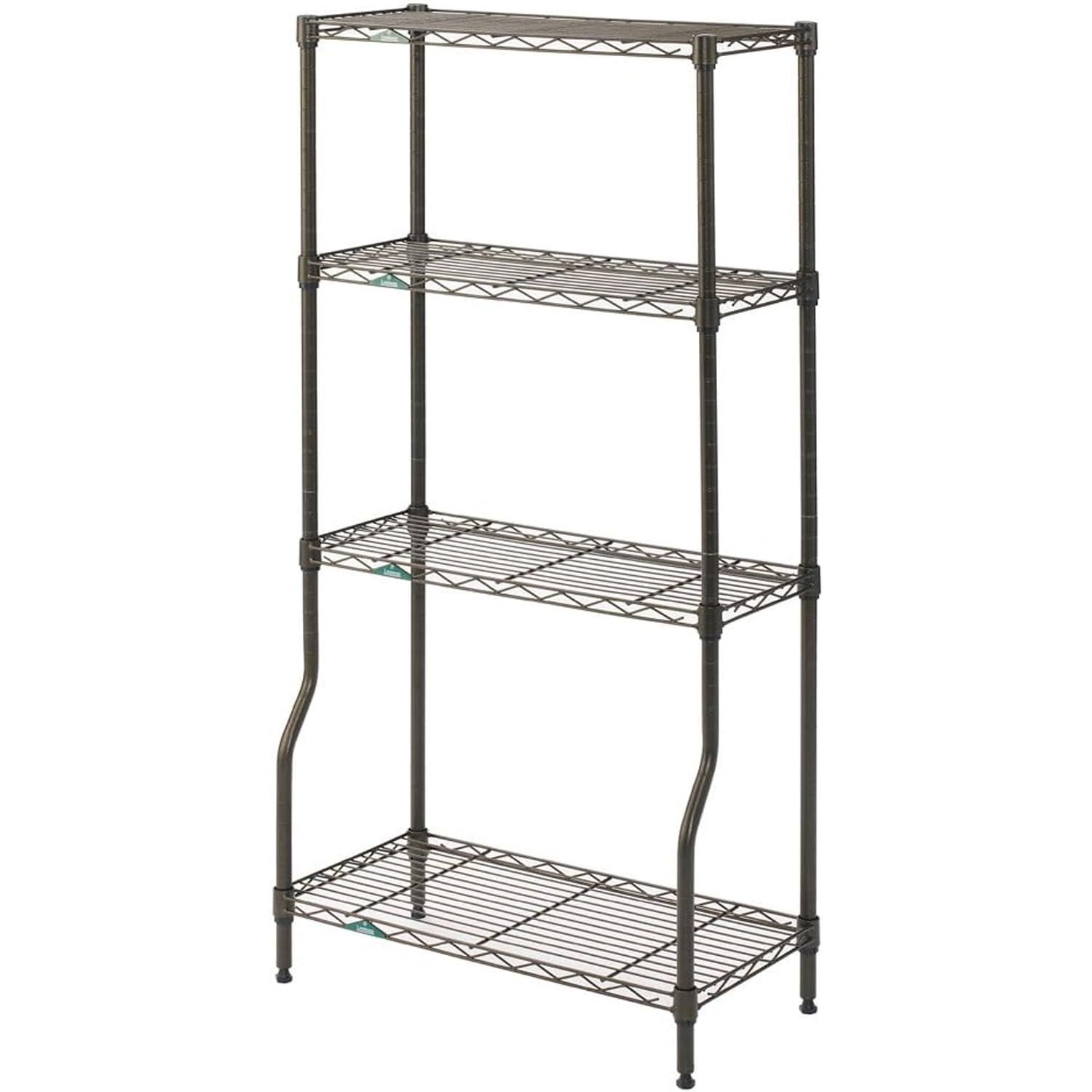 迅速に発送 ドウシシャ ルミナス ガーデンラック 幅60 4段 屋外OK サビにくい スリムスチールラック 可変棚 プランターラック フラワースタンド 園芸 観葉植物 全体耐荷重320kg 幅59.5×奥行29.5×高さ121cm ポール径 6faaf21f