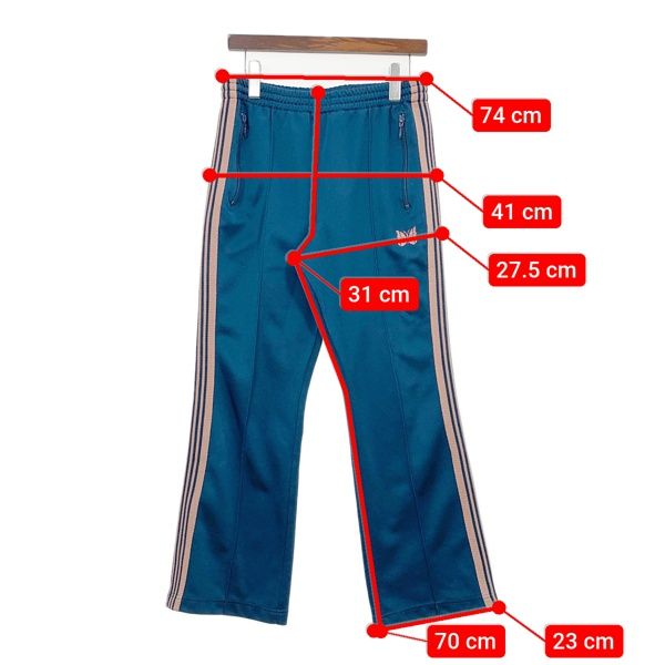 NEEDLES ニードルス ナロートラックパンツ ジャージ サイズS　NS247 Needles ニードルス トラックパンツ ナロー ジャージ IN183 サイド