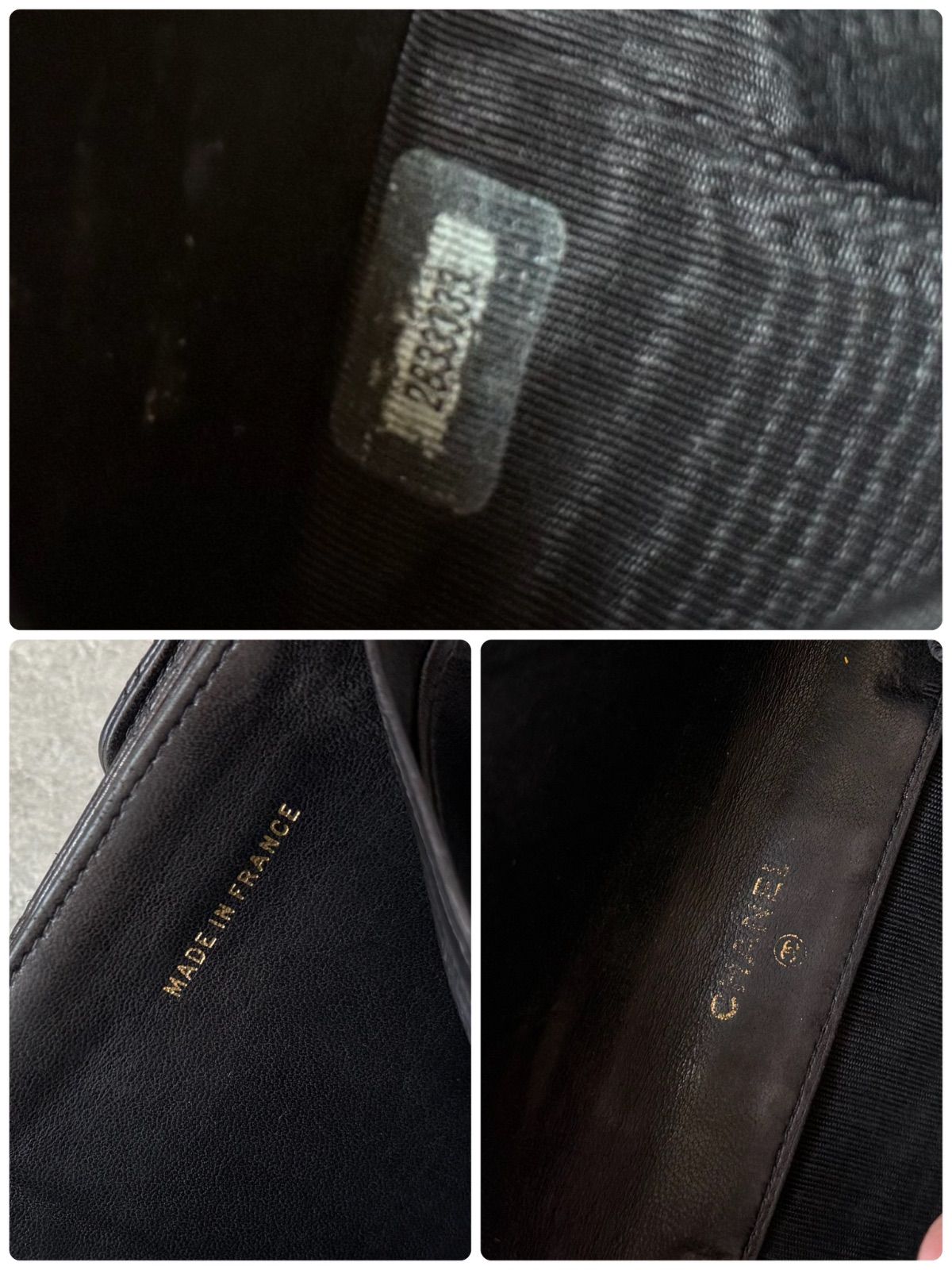 CHANEL シャネル ビコローレ 二つ折り財布 レザー Wホック ブラック 黒