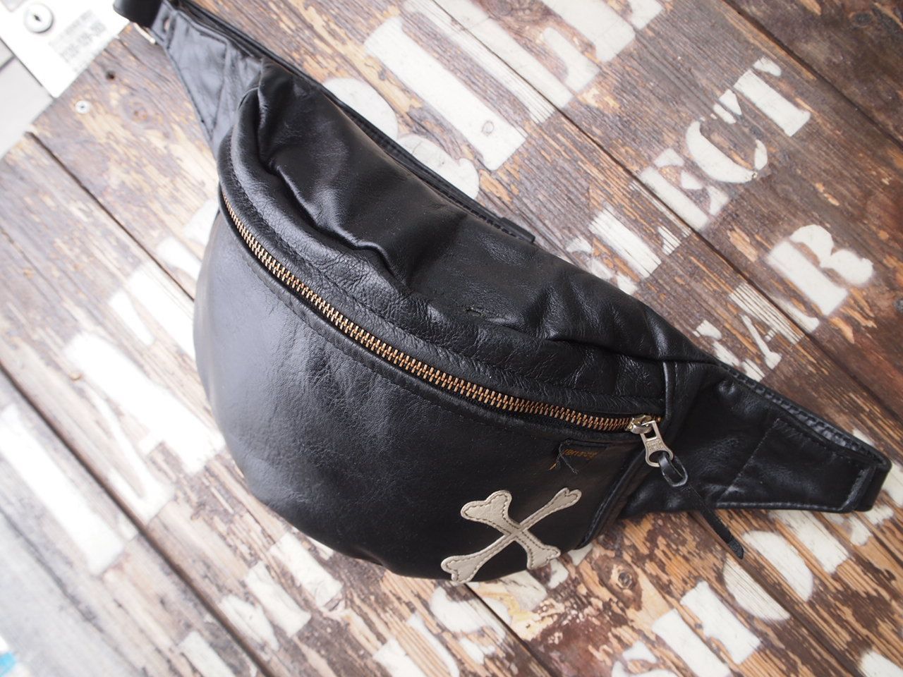 バックドロップ別注VANSON FANNY-PACK/CROSSBONE VANSON × BACKDROP 
