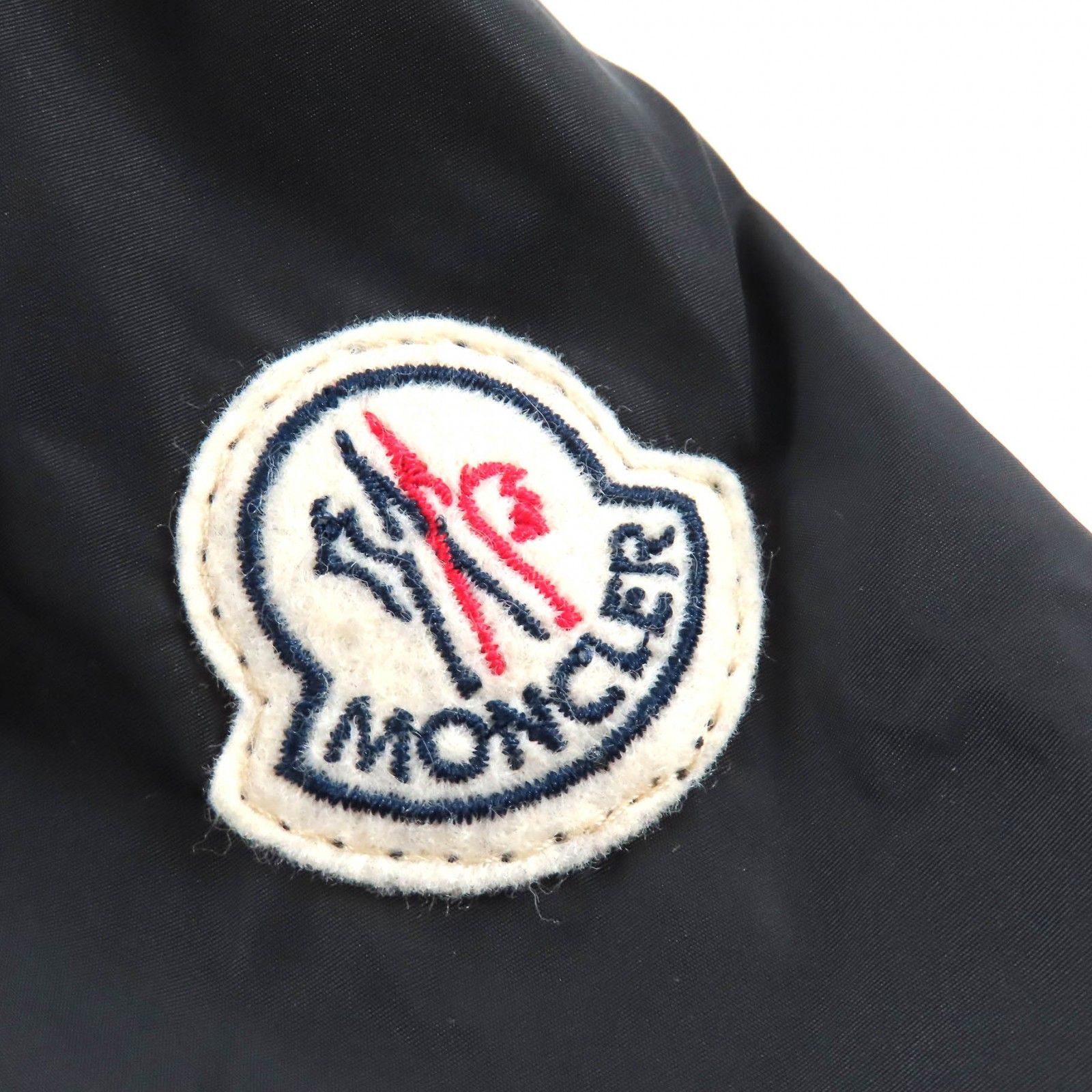 美品△MONCLER モンクレール SONOMI ロゴワッペン 襟ダウン 裏メッシュ