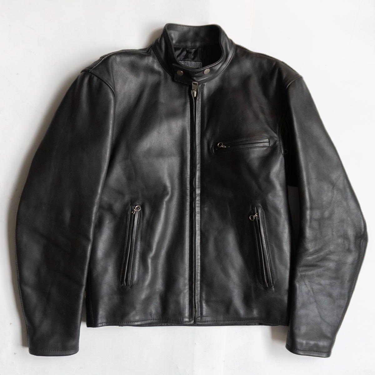 美品】KADOYA【シングルライダースジャケット】 L ブラック レザー