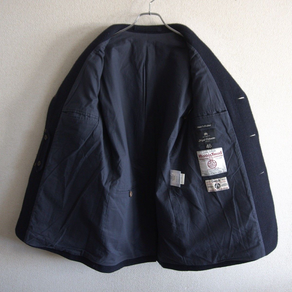 美品】 NIGEL CABOURN【MALLORY JACKET Harris Tweed Ventile】46