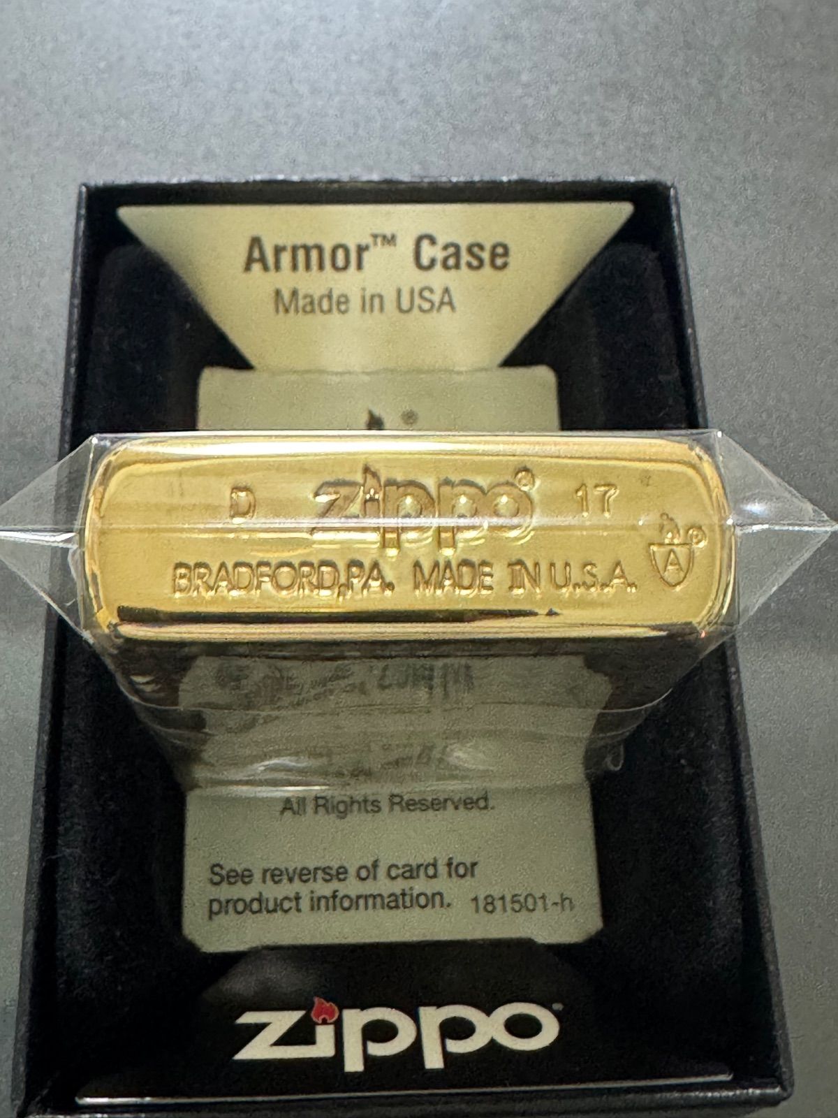 zippo シュプリーム ゴールド ダイヤモンドカット armor supreme GOLD 