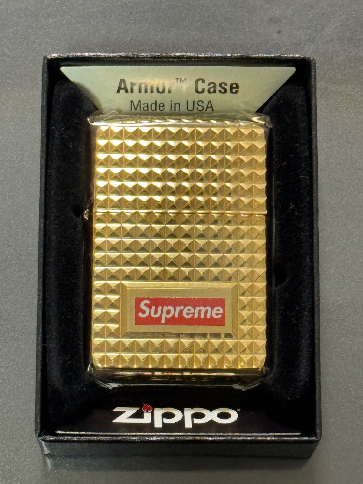 zippo シュプリーム ゴールド ダイヤモンドカット armor supreme GOLD 