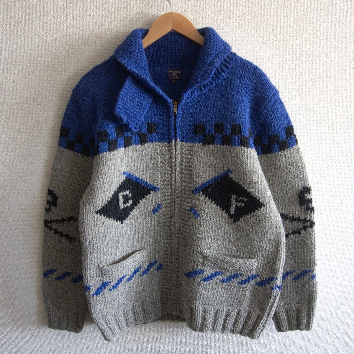 【美品】WAREHOUSE 【カウチンニット ジャケット】 38 ウエアハウス ジップ セーター 26030173 美品】WAREHOUSE 【カウチンニット ジャケット】 38 ウエアハウス