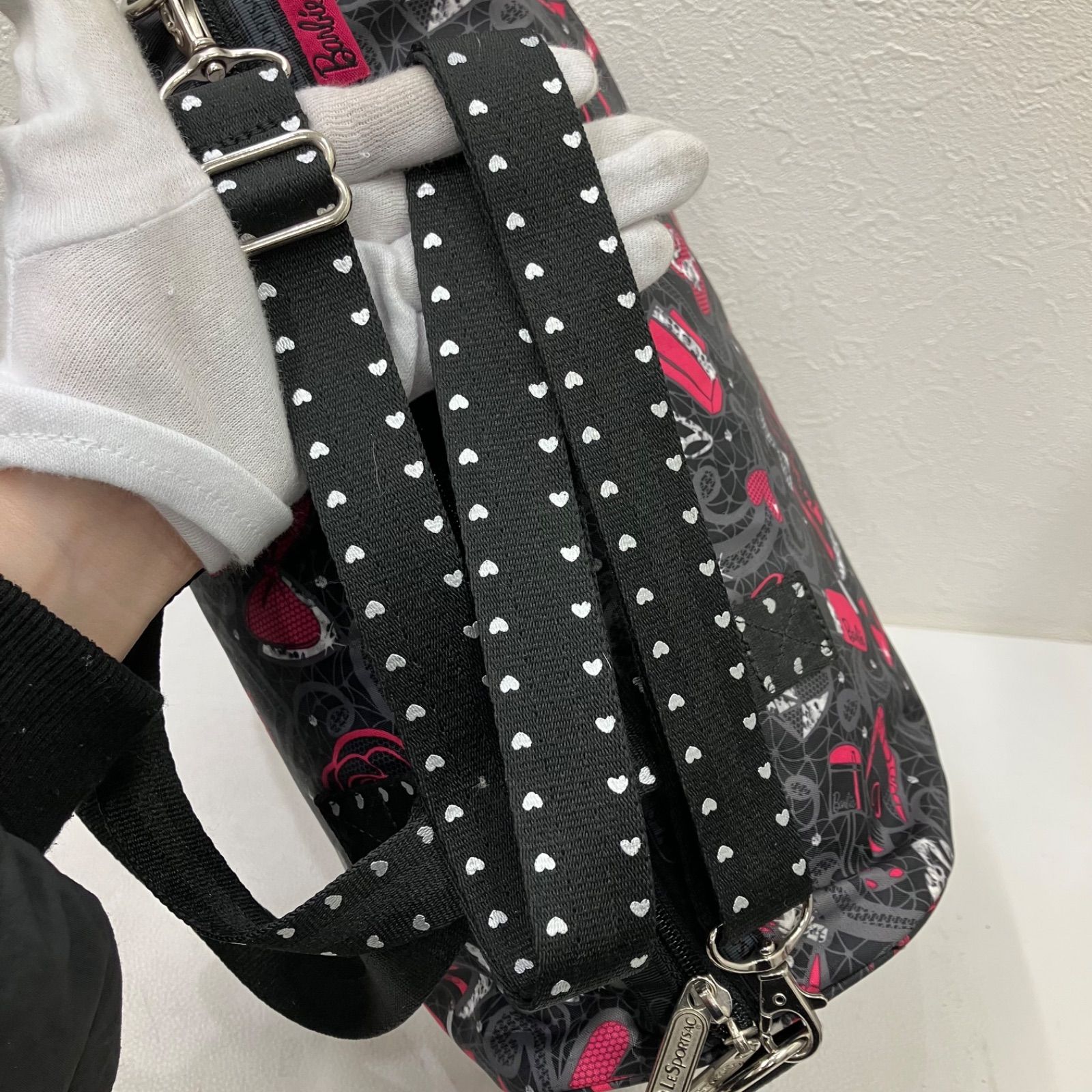 435 LeSportsac レスポートサック Barbie バービー コラボ 2way 