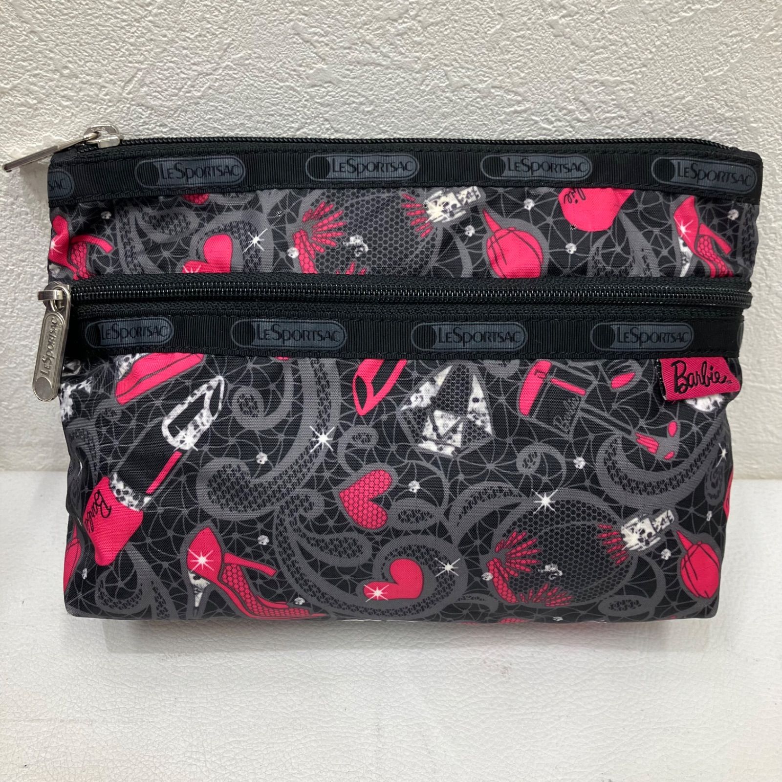 435 LeSportsac レスポートサック Barbie バービー コラボ 2way 