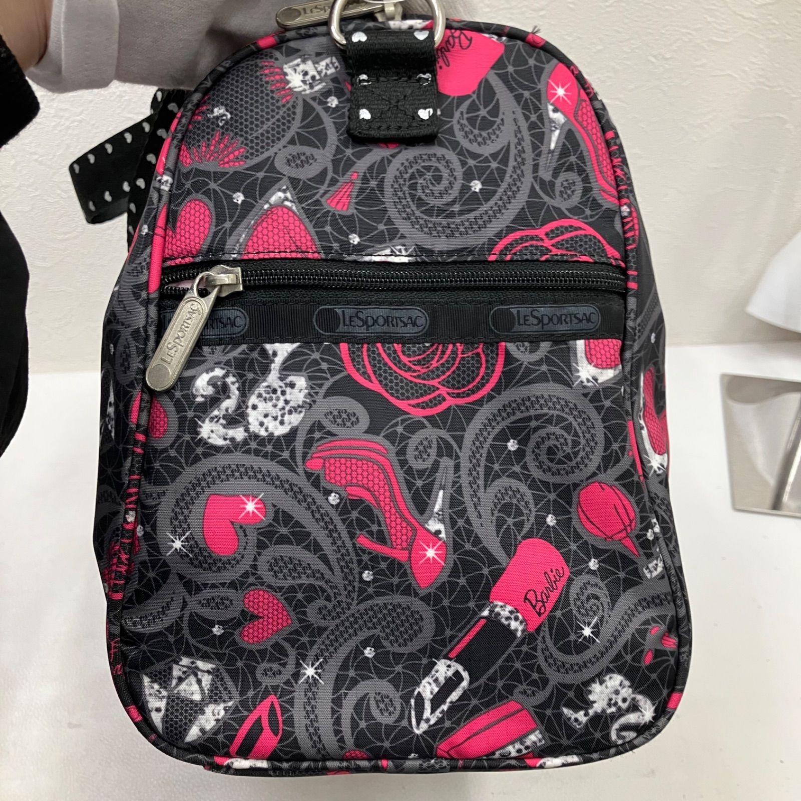 435 LeSportsac レスポートサック Barbie バービー コラボ 2way 
