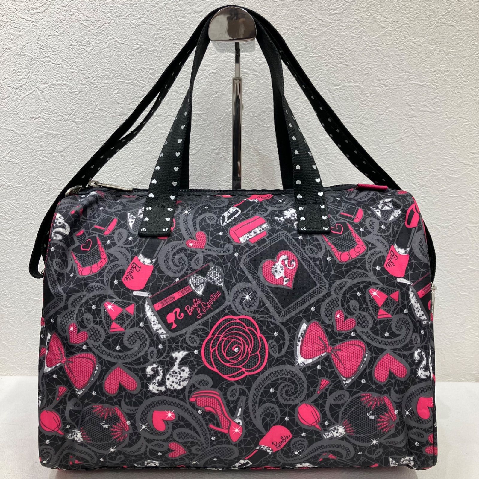 435 LeSportsac レスポートサック Barbie バービー コラボ 2way 