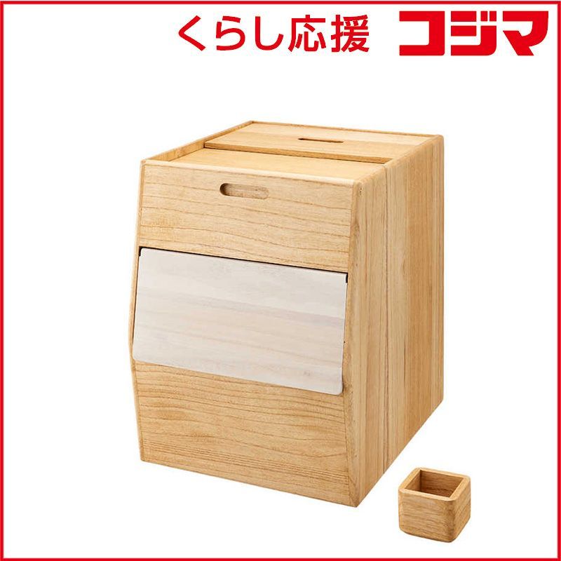 【 新品 未開封 】 オスマック 米びつ 30kg 計量 キャスター付き 保存 KIRISAI 桐のこめ櫃 OSPO-30 未使用 送料無料