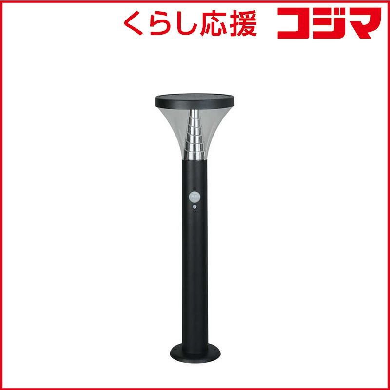 【 新品 未開封 】 ムサシ ガーデンソーラーセンサーライト7.5W丸型 ブラック GLS130-BK 未使用 送料無料