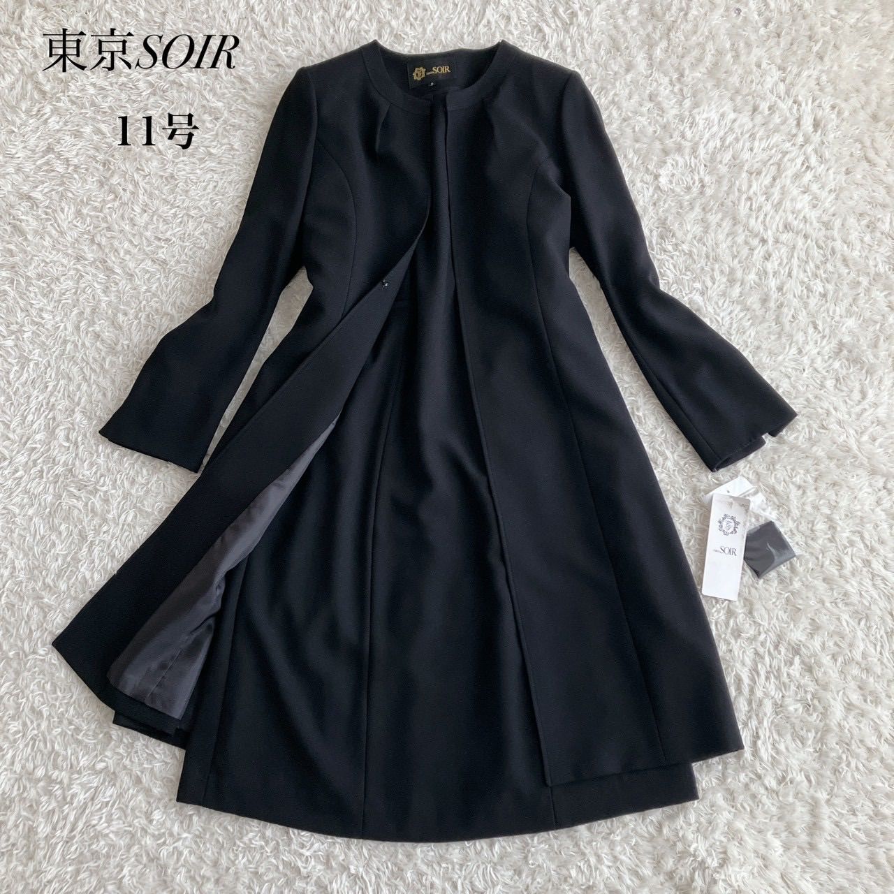 新品！TOKYO SOIR 東京ソワール ブラックフォーマル ワンピース 