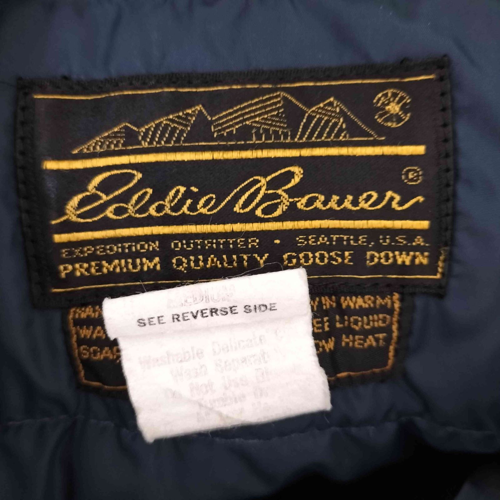 エディーバウアー Eddie Bauer 80s 黒タグ USA製 グースダウン 