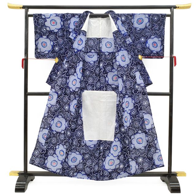 中古】 夏物 本場有松鳴海絞り 浴衣 リサイクル 藤娘きぬたや 有松