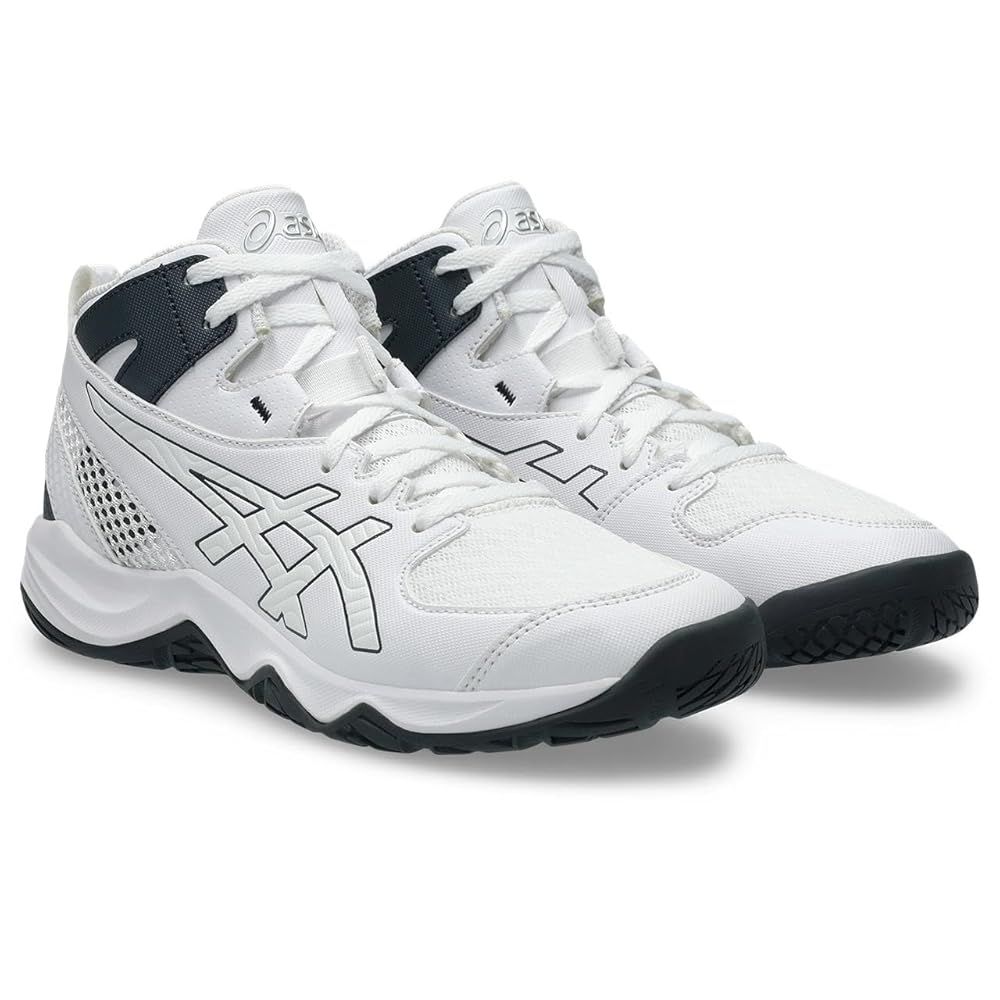 アシックス asics バスケットボールシューズ DUNKSHOT MB 10 1064A019 ジュニア 101(ホワイト/キャリアグレー) 24.0 cm 2E