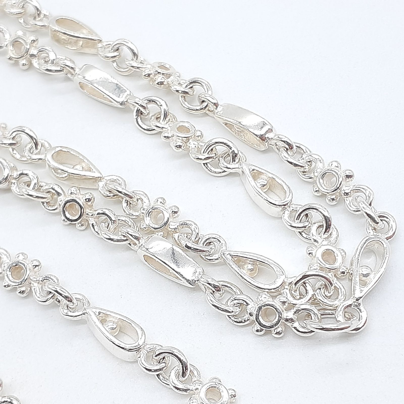 ローリーロドキン　シルバー925 フラワーモチーフ チェーンネックレス LOVE＆HATE ラブアンドヘイト ネックレス SILVER 925 シルバー