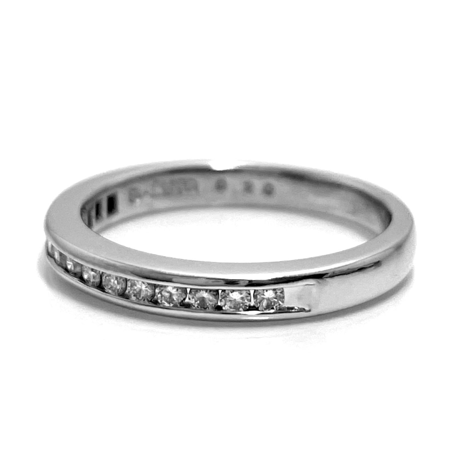MIKIMOTO / ミキモト ハーフエタニティ ダイヤリング Pt950 0.20ct 11 