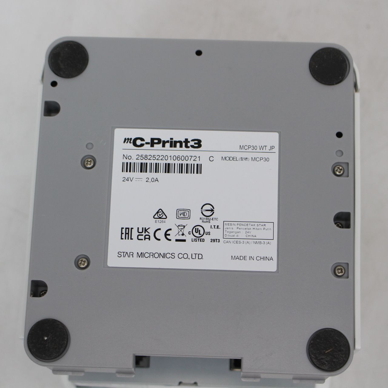 美品☆スター精密 mC-Print3 MCP30 WT JP IS641)スター精密 mC-Print3 
