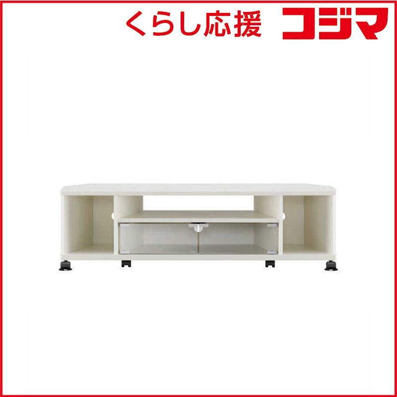 新品 未開封 】 朝日木材 テレビ台 目安：～52型対応 ホワイト AS 