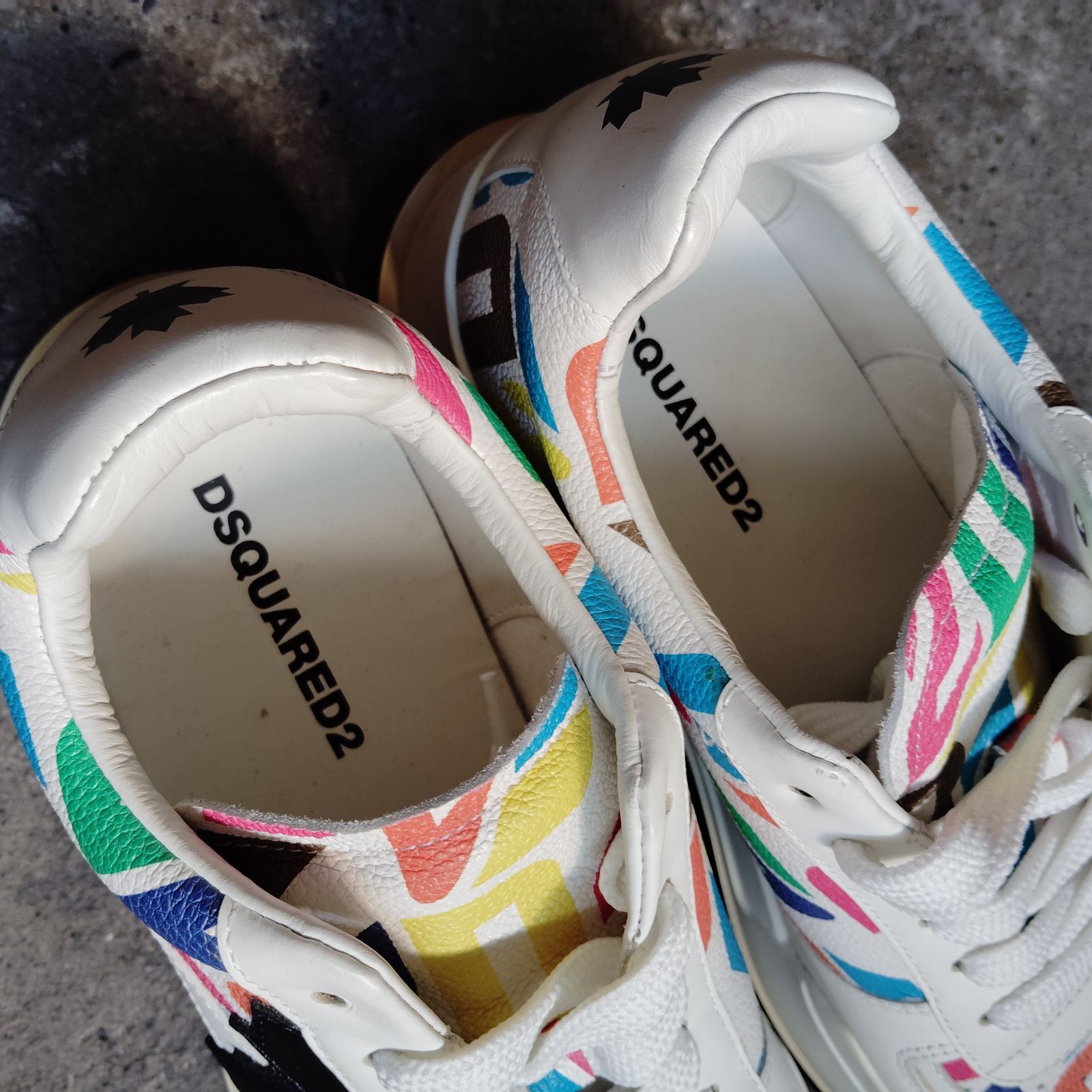 Dsquared2 23ss カラフルロゴ カナディアンスニーカー ディー