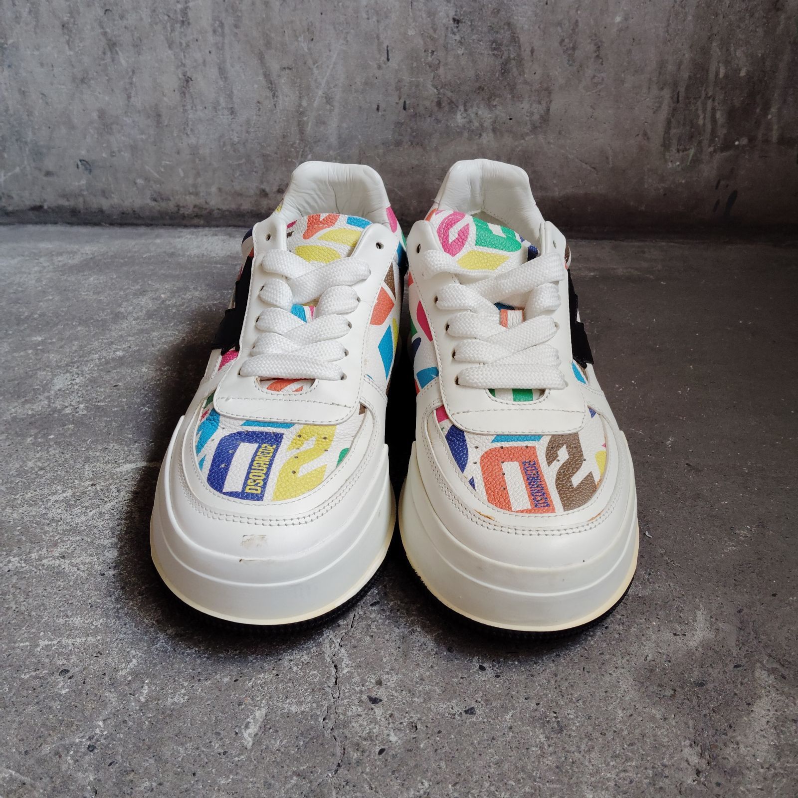 Dsquared2 23ss カラフルロゴ カナディアンスニーカー ディー