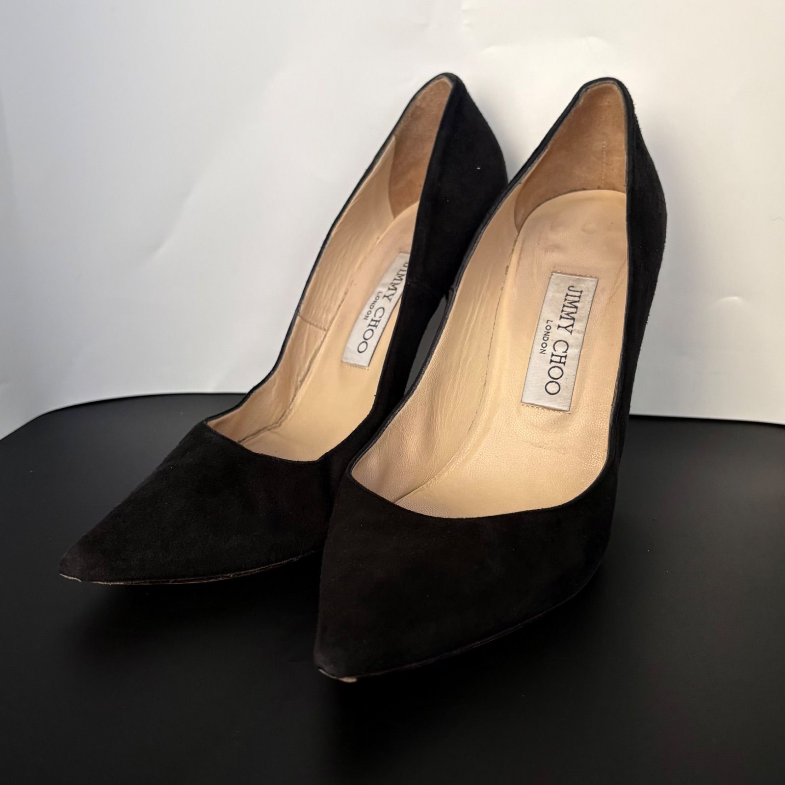 ジミーチュウ Jimmy Choo パンプス ポインテッドトゥ スエード 