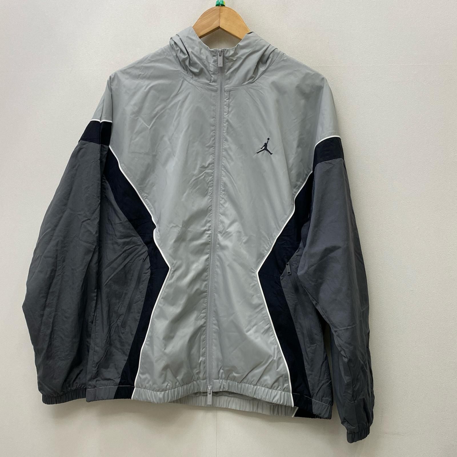 【加古川店】 中古 JORDAN | ジョーダン ナイロンジャケット ドラフトジャケット HF9333-077 グレー サイズ：L 【92】 加古川店】 中古 JORDAN | ジョーダン ナイロンジャケット ドラフト