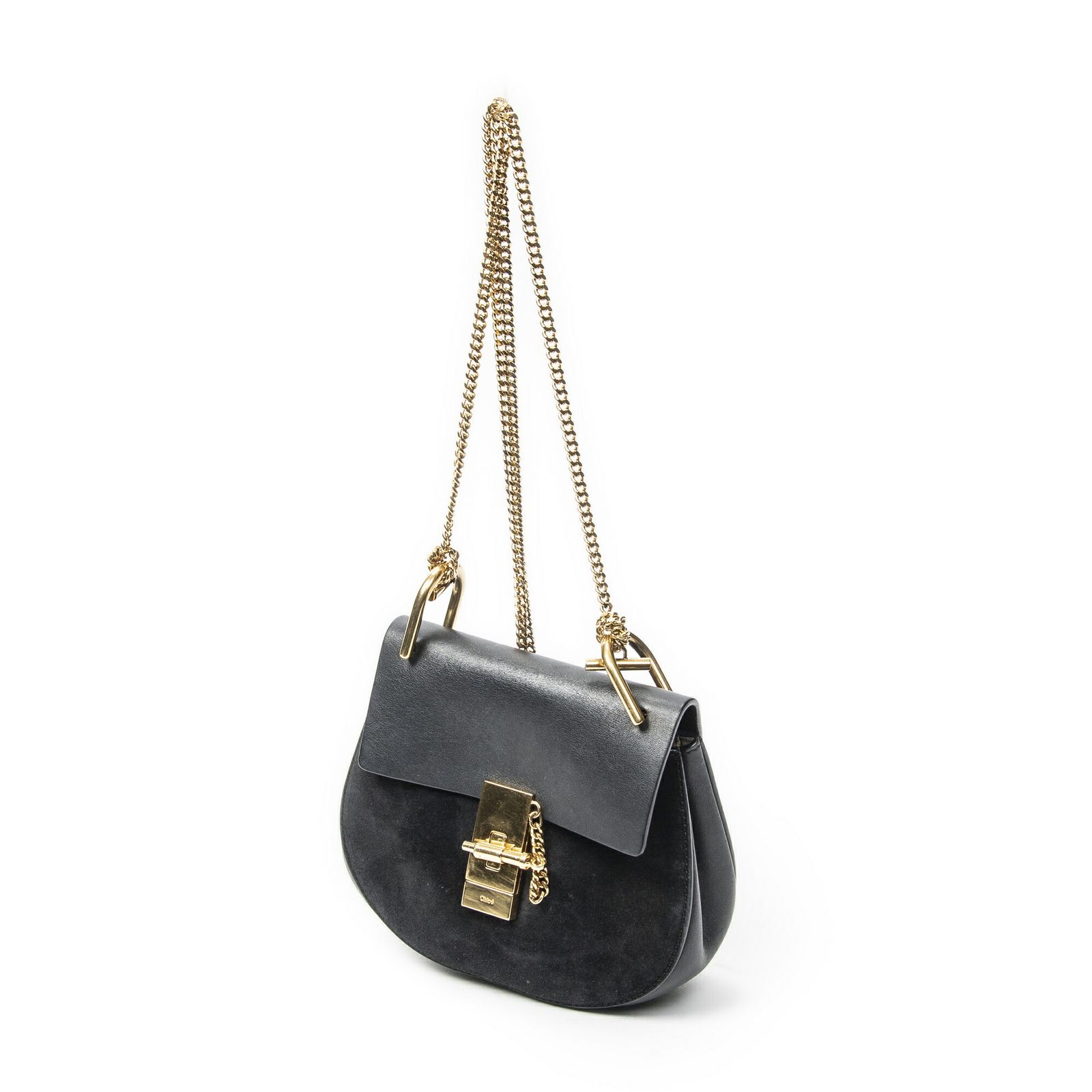 中古] CHLOE クロエスモール・ドリュー黒スエードレザーAB - メルカリ
