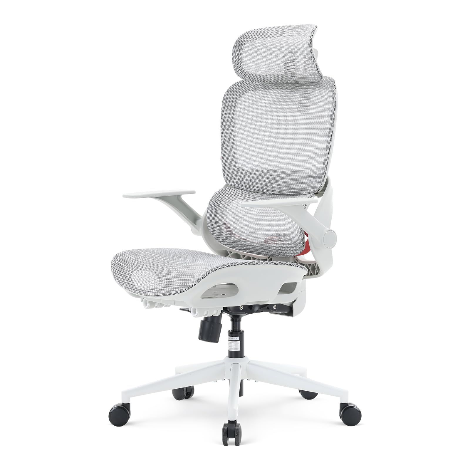 SIHOO B100 オフィスチェア デスクチェア メッシュチェア 人間工学 疲れない 独立式ランバーサポート 2Dアームレスト 2Dヘッドレスト 133°リクライニング pcチェア パソコン ワーク 事務椅子 通気性に優れ オフィス 在宅ワーク ホワイri