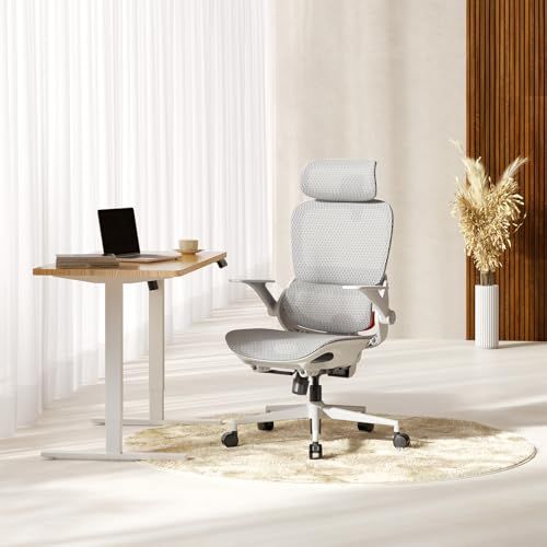  SIHOO B100 オフィスチェア デスクチェア メッシュチェア 人間工学 疲れない 独立式ランバーサポート 2Dアームレスト 2Dヘッドレスト 133°リクライニング pcチェア パソコン ワーク 事務椅子 通気性に優れ オフィス 在宅ワーク ホワイri シンプルデザイン オフィスチェア ワークチェア 椅子 チェア