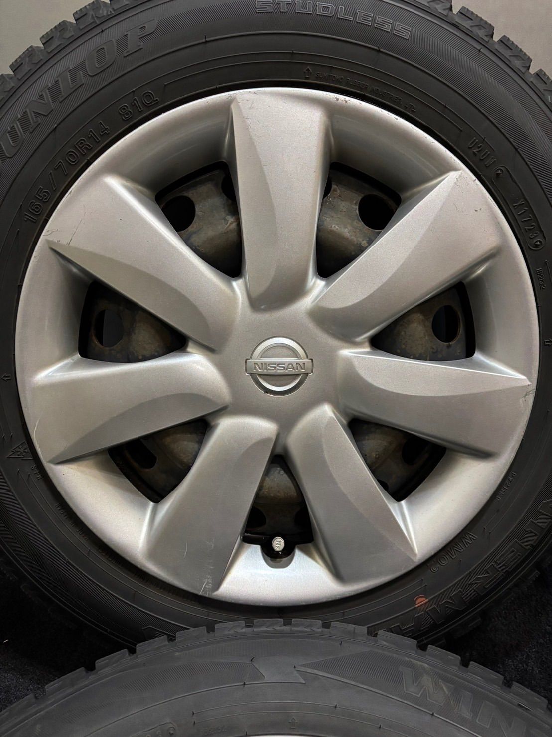 ☆165/70R14 DUNLOP/WINTER MAXX WM02 23年製 日産 純正 スチール 14 