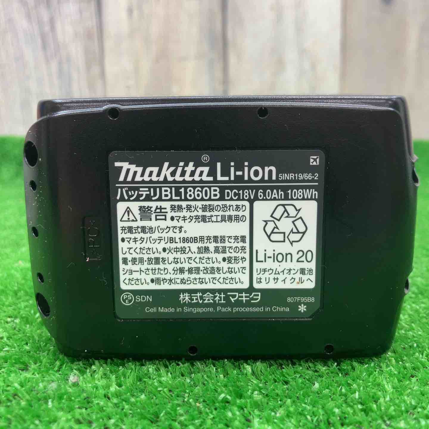 未使用品】◇マキタ(makita) リチウムイオンバッテリー 18V/6.0Ah 