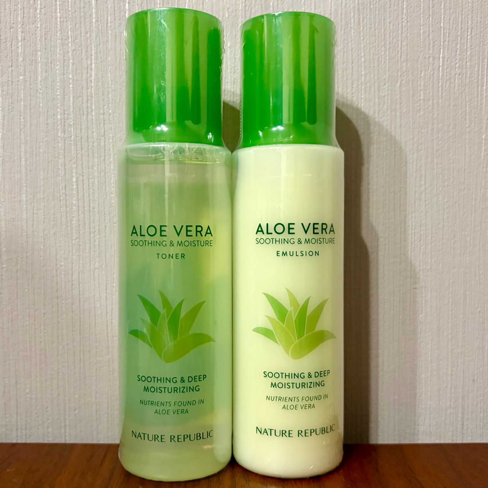 新品☆ネイチャーリパブリック アロエベラ 化粧水＆乳液 セット - メルカリ