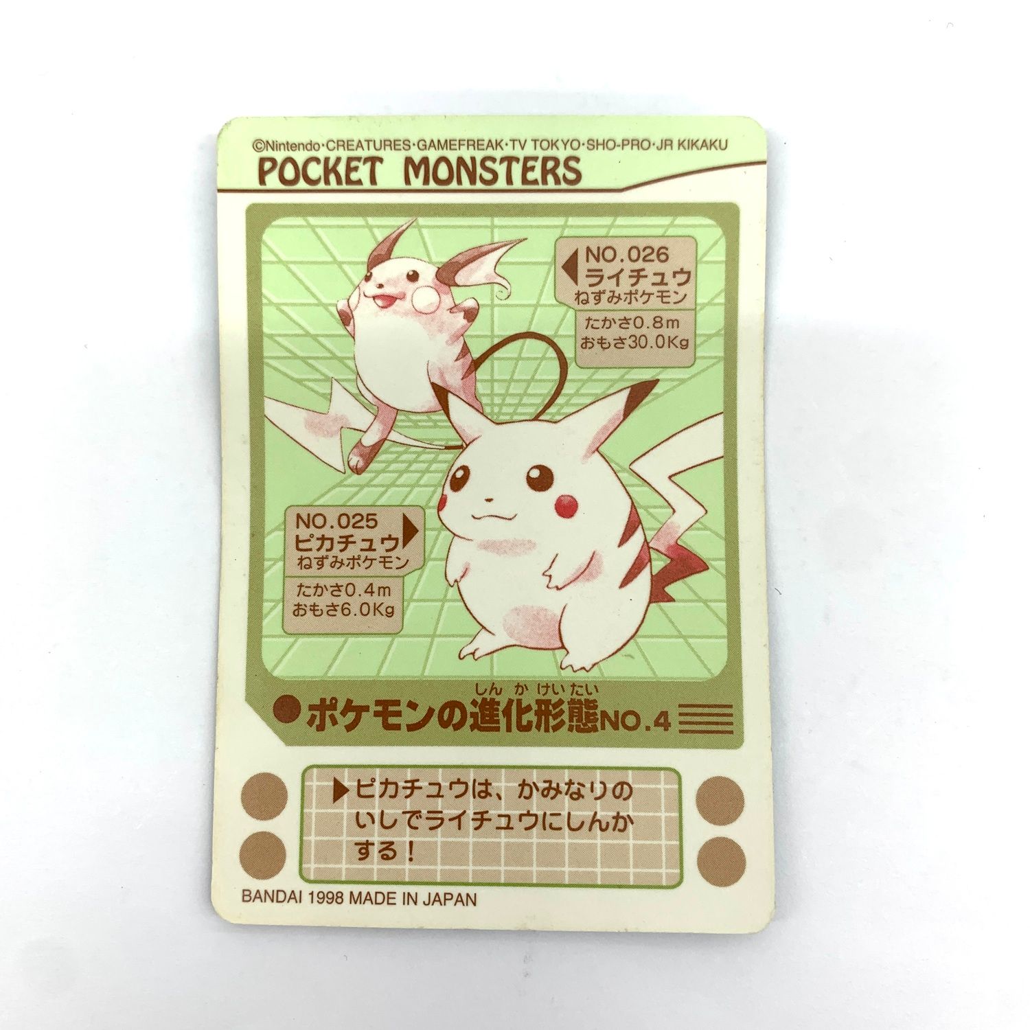 ポケットモンスター　シールダス　ピカチュウライチュウEVOLUTION NO.4 シールダス ポケモン 公式通販 ピカチュウ バンダイ ピカチュウ