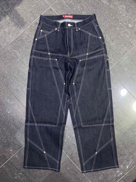 Supreme 26ss Contrast Stitch Double Knee Painter Jean Size-30