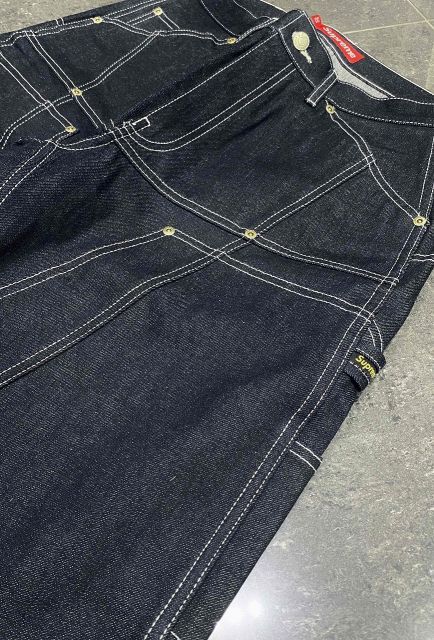 Supreme 26ss Contrast Stitch Double Knee Painter Jean Size-30