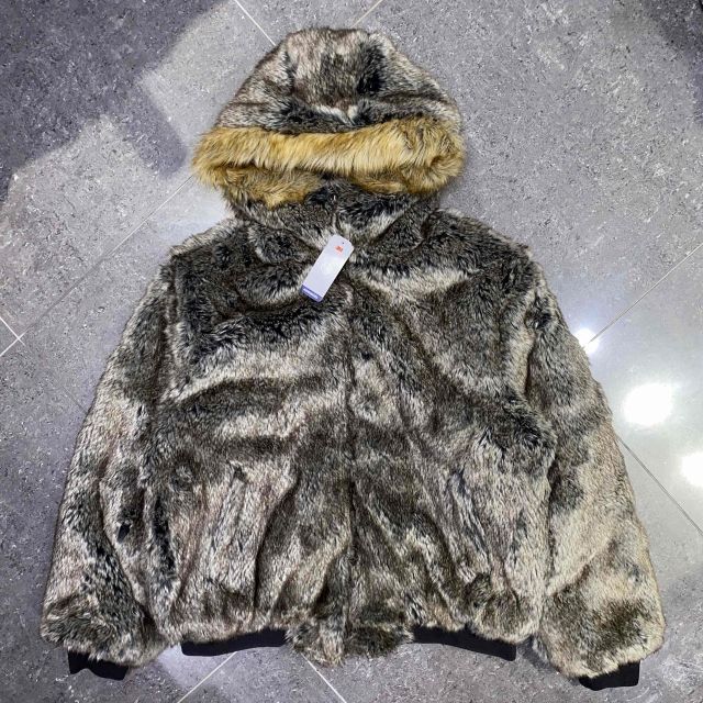 Supreme 26ss Reversible Faux Fur Hooded Work Jacket Size-L
