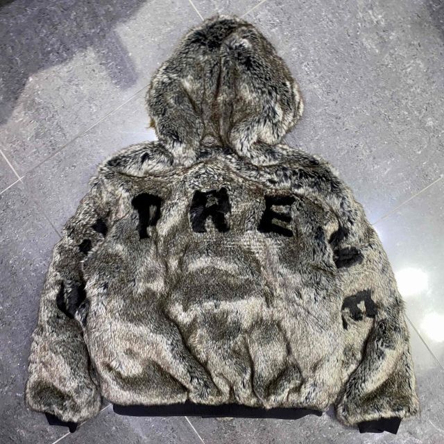 Supreme 26ss Reversible Faux Fur Hooded Work Jacket Size-L